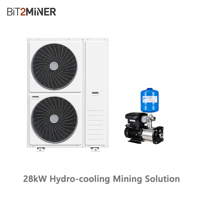 28KW Hydro Mining Solution Capacity Antminer 6 Units Whatsminer Avalon 4 Units
