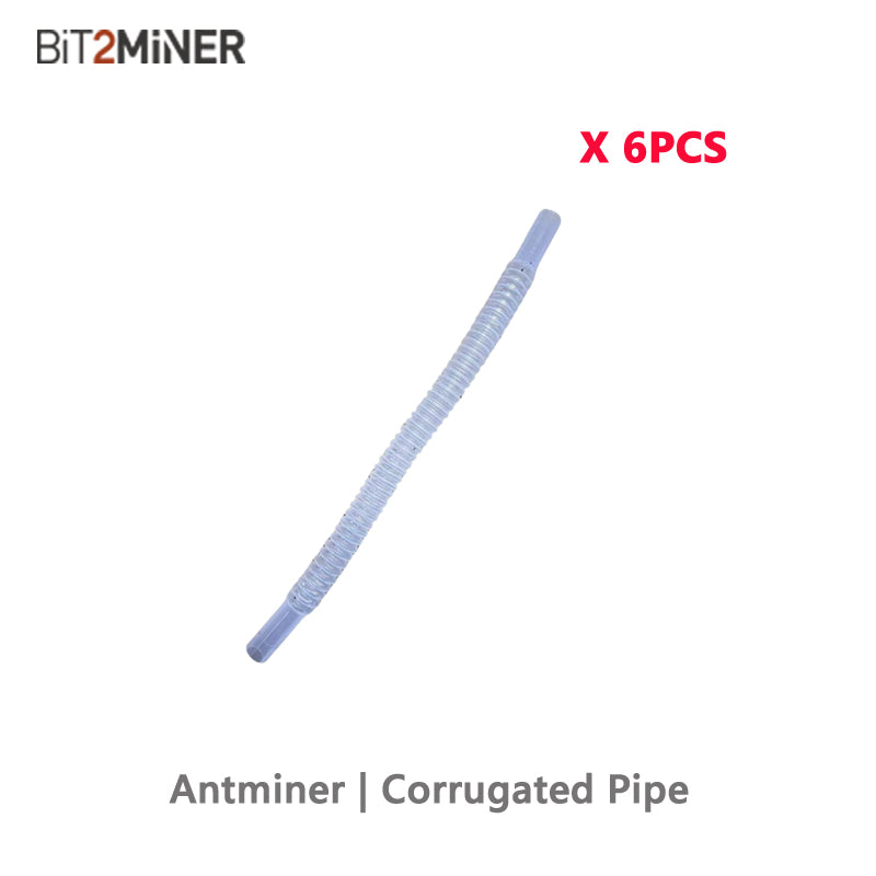 CORRUGATED PIPE FOR BITMAIN ANTMINER HYDRO-COOLING DEVICE OD=10MM L=120MM X6PCS