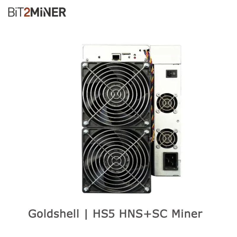 USED GOLDSHELL HS5 2.7TH HNS SC 5.3TH MINER BLAKE 2B SHA3 ALGORITHM