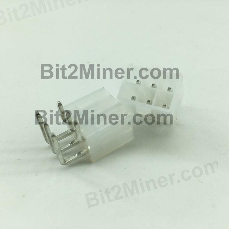 BITMAIN ANTMINER POWER SOCKET 2*3 PINS IN DUAL 4CM PITCH RIGHT ANGLE (10PCS) - BIT2MINER