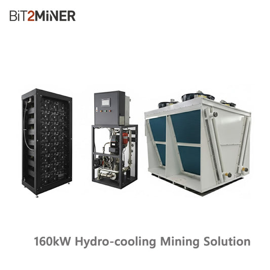 160KW Hydro Mining Solution For Antminer 28 Units Capacity