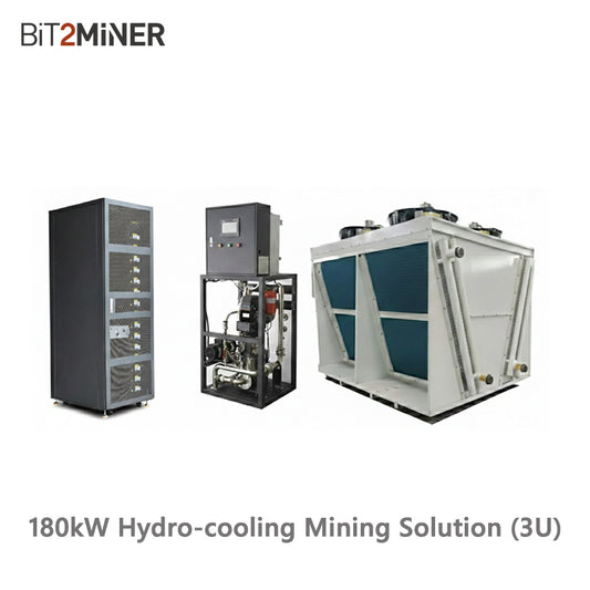 180KW Hydro Mining Solution For 3U Antminer 15 Units Capacity