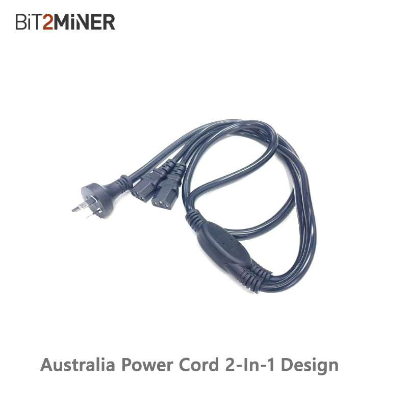 MINER POWER CORD C13 C14 2-IN-1 CABLE SPLITTER CABLE US EU UK PLUG