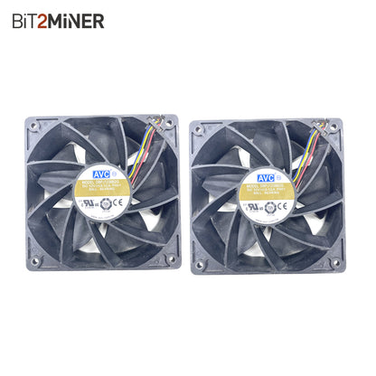 AVC DBPJ1238B2G DC BRUSHLESS VENTILADOR AXIAL RODAMIENTO DE BOLAS 12VDC 3.12A 12038MM (2PCS) 