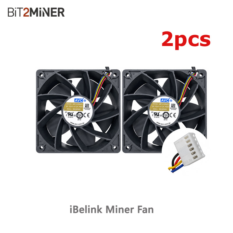 IBELINK MINER COOLING FAN AVC DBPJ1238B2G REPLACEMENT BM-S3 BM-K1 BM-S1 BM-N3