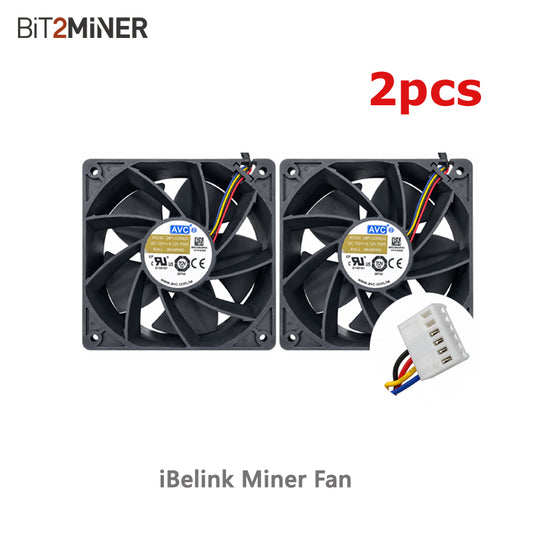 IBELINK MINER COOLING FAN AVC DBPJ1238B2G REPLACEMENT BM-S3 BM-K1 BM-S1 BM-N3