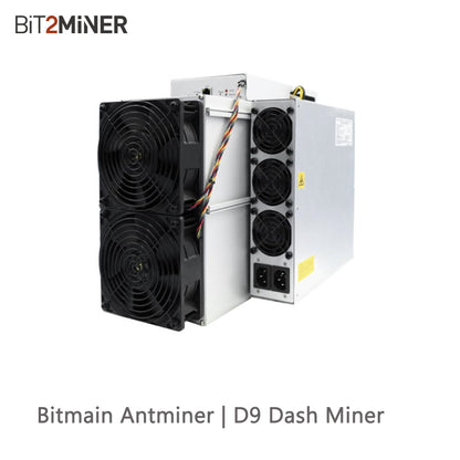USED BITMAIN ANTMINER D9 1770GH/S DASH MINER MUE CANN DPC X11 ALGORITHM