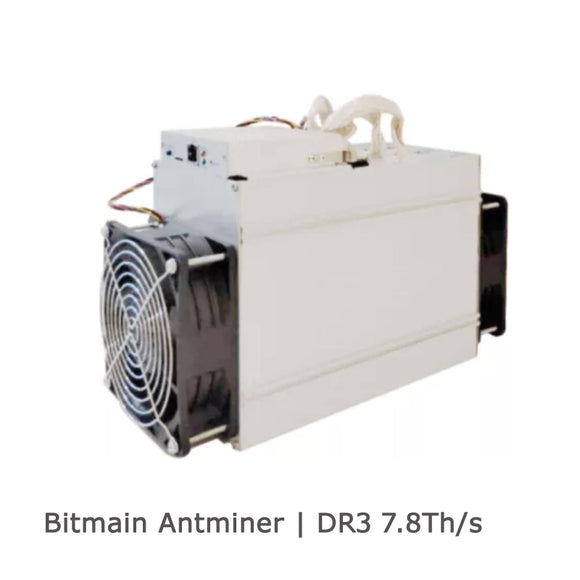 USED BITMAIN ANTMINER DR3 7.8T BLAKE256R14 ALGORITHM DCR DCRN MINER - BIT2MINER