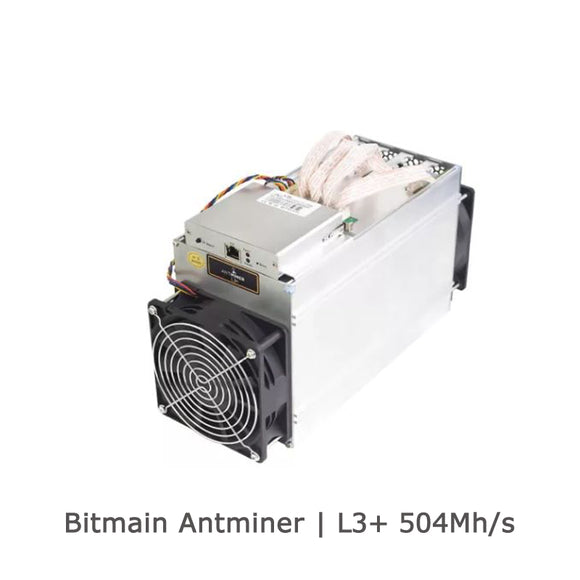 NEW BITMAIN ANTMINER  L3+ 504Mh/s LITECOIN  MINER CRYPTOCURRENCY - BIT2MINER