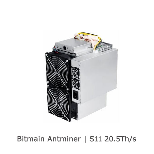 USED BITMAIN ANTMINER S11 20.5TH MINER BITCOIN BTC BCH TRC ACOIN WITH PSU - BIT2MINER
