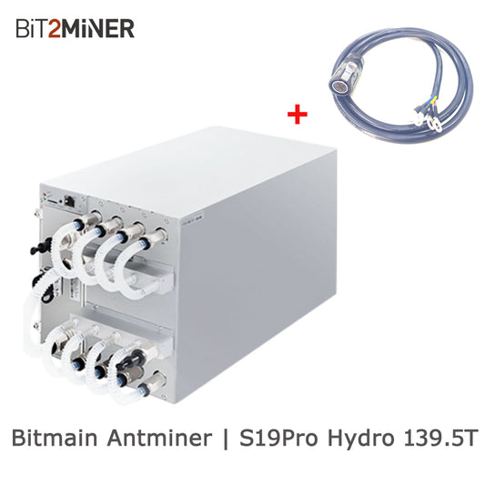 USED BITMAIN ANTMINER S19 PRO HYDRO 139.5T HYDRO COOLING MINER BITCOIN SHA256