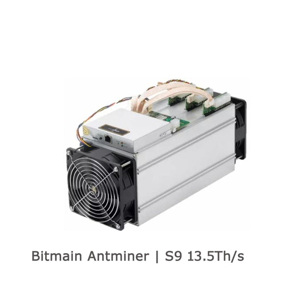 USED BITMAIN ANTMINER S9 13.5Th MINER CRYPTOCURRENCY BTC BCH TRC ACOIN CURE XJO - BIT2MINER