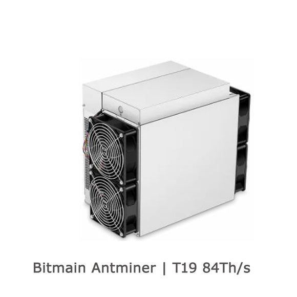 NEW BITMAIN ANTMINER T19 84T MINER BITCOIN BCH TRC ACOIN CURE XJO WITH PSU - BIT2MINER