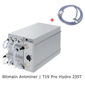 NEW BITMAIN ANTMINER T19 PRO HYDRO 235TH/S HYDRO COOLING MINER BITCOIN BCH BSV SH256 ALGORITHM - BIT2MINER