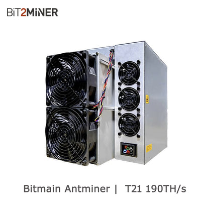 USED BITMAIN ANTMINER T21 190TH MINER BITCOIN BCH TRC ACOIN CURE XJO