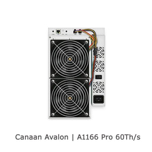 USED CANAAN AVALON A1166 PRO 60TH/S BTC BCH MINER