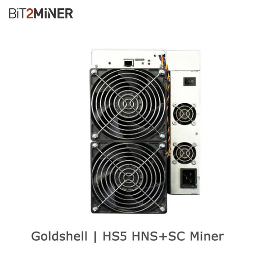 USED GOLDSHELL HS5 2.7TH HNS SC 5.3TH MINER BLAKE 2B SHA3 ALGORITHM