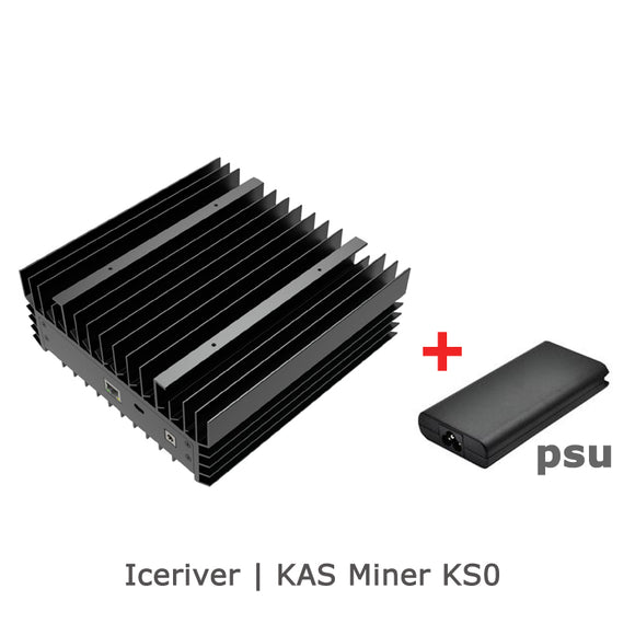 NEW ICERIVER KS0 145-160GH/S KASPA MINER KAS MINER  KHEAVYHASH ALGORITHM WITH PSU - BIT2MINER