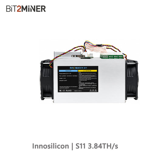 USED INNOSILICON S11 3.84TH/S SC SIACOIN MINER BLAKE2B ALGORITHM