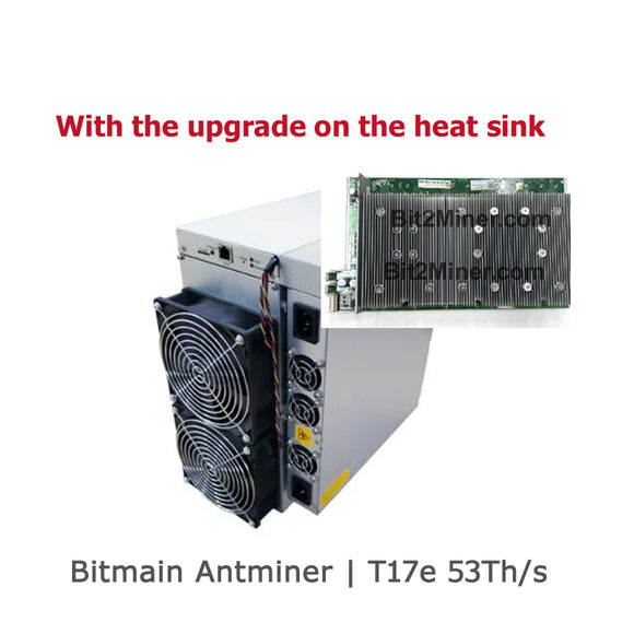 USED BITMAIN ANTMINER T17E 53TH BTC BCH TRC ACOIN CURE XJO PPC - BIT2MINER