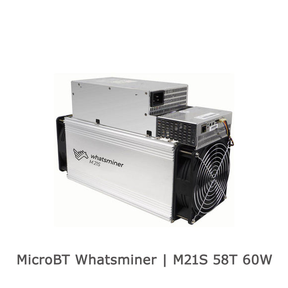USED MICROBT WHATSMINER M21S 58TH/S 60W MINER BITCOIN BCH TRC ACOIN CURE XJO - BIT2MINER