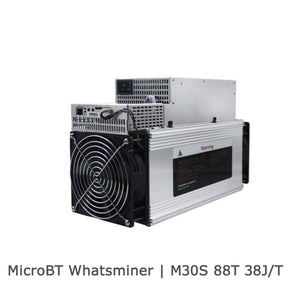 USED MICROBT WHATSMINER M30S 88TH/S 38J/T MINER BITCOIN BCH TRC ACOIN CURE XJO