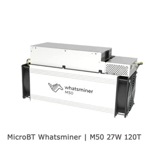 NEW MICROBT WHATSMINER M50 120TH/S 27W BITCOIN MINER BTC BCH BSV - BIT2MINER