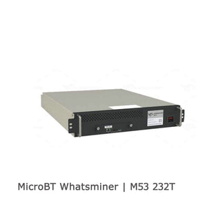 NEW MICROBT WHATSMINER M53 232TH/S 29J/T HYDRO COOLING MINER BITCOIN BCH