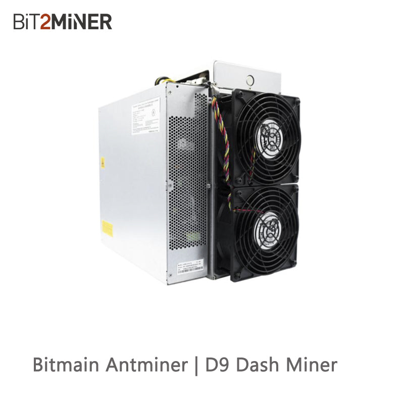 USED BITMAIN ANTMINER D9 1770GH/S DASH MINER MUE CANN DPC X11 ALGORITHM