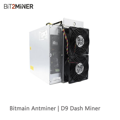 USED BITMAIN ANTMINER D9 1770GH/S DASH MINER MUE CANN DPC X11 ALGORITHM