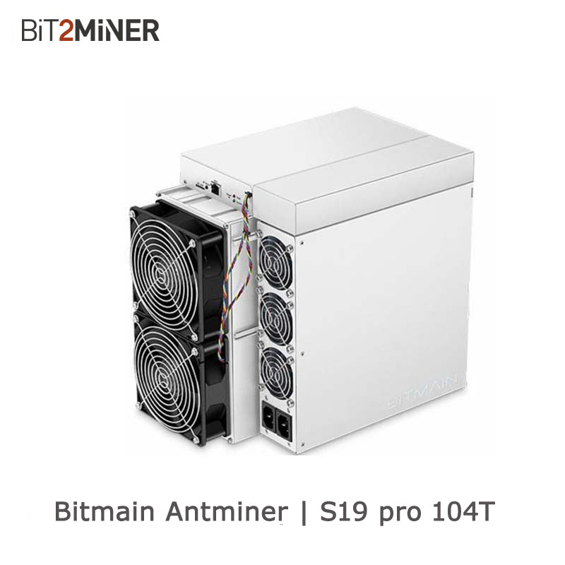 USED BITMAIN ANTMINER S19 PRO 110TH 104TH MINER BITCOIN SHA-256