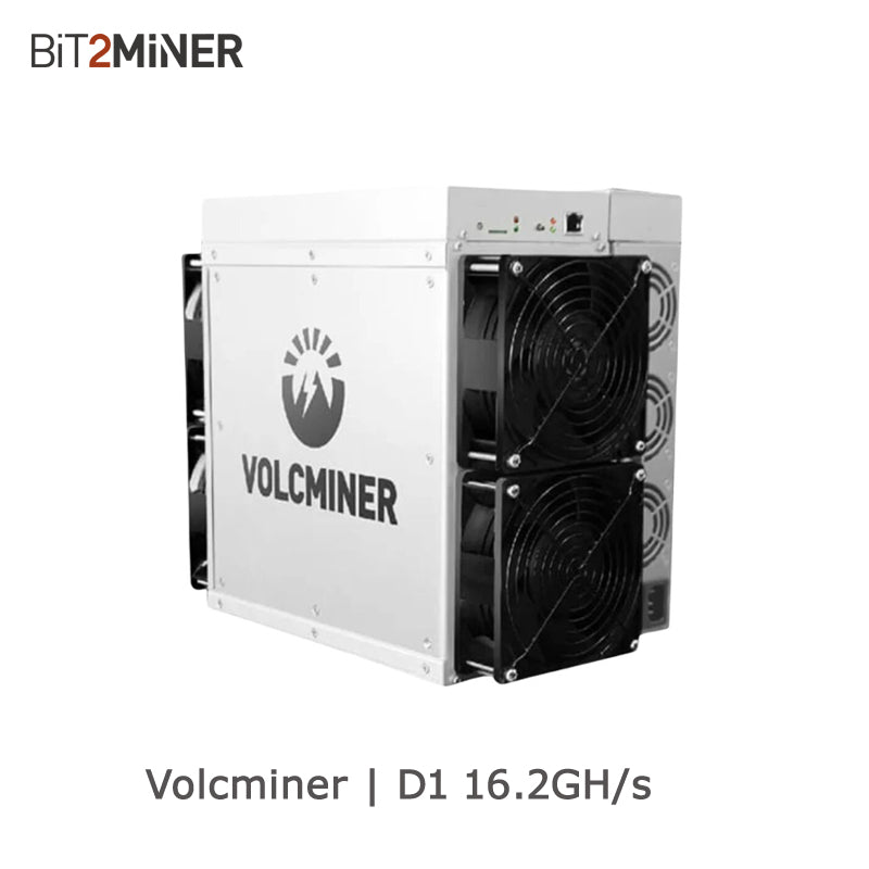 USED VOLCMINER D1 18.5GH 16.2GH AIR COOLING MINER LITE DOGE BEL SCRYPT ALGORITHM