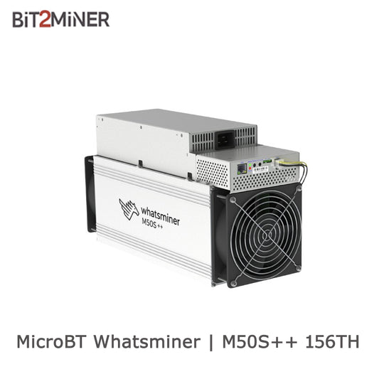 USED MICROBT WHATSMINER M50S++ 156TH BITCOIN MINER SHA256 MINER