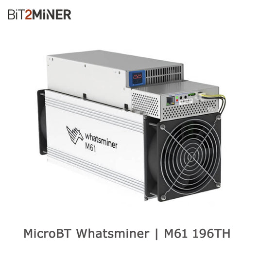 USED MICROBT WHATSMINER M61 196TH BITCOIN MINER SHA256