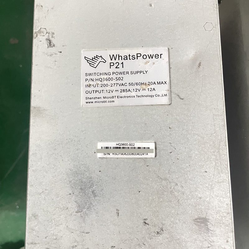 WHATSMINER POWER SUPPLY UNIT PSU P21 3300W 3600W - BIT2MINER