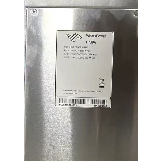WHATSMINER MINERPOWER SUPPLY UNIT P739A