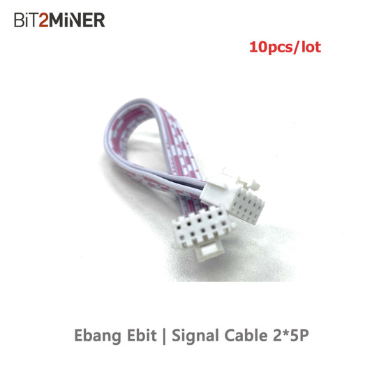 EBANG EBIT E12 CABLE DE SEÑAL 2*5 PINES CONECTADOS HASHBOARD Y TABLERO DE CONTROL (X2PCS) 