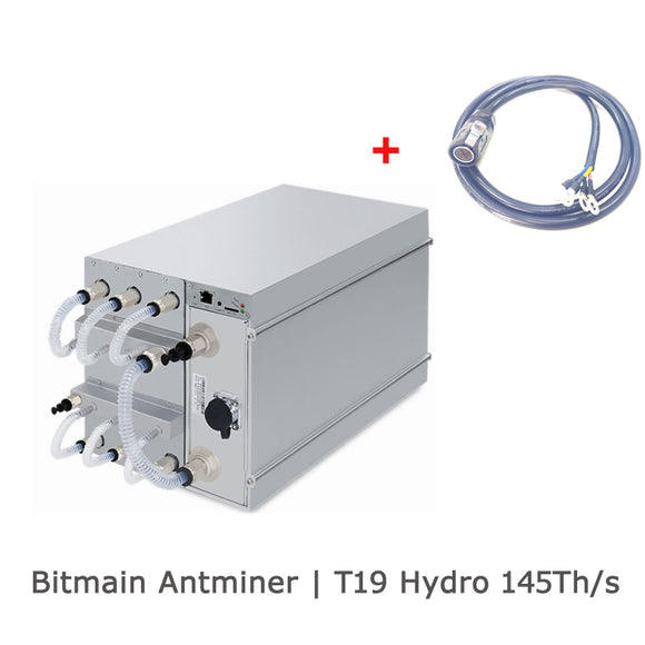 NEW BITMAIN ANTMINER T19 HYDRO 145TH WATER COOLING MINER BITCOIN BCH TRC ACOIN CURE XJO