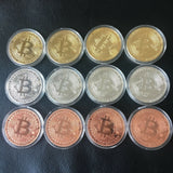 BITCOIN BTC CRYTOCURRENCY VIRTUAL CURRENCY SOUVENIR GIFT  (* 4 SETS=12 PIECES)