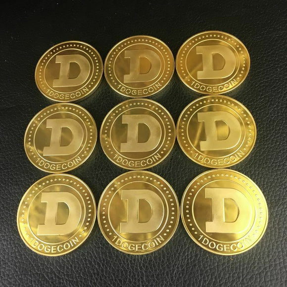 DOGECOIN CRYTOCURRENCY VIRTUAL CURRENCY SOUVENIR GIFT (9 PIECES)