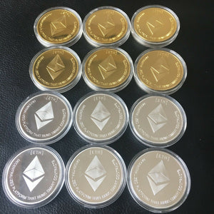 ETHEREUM ETH CRYTOCURRENCY VIRTUAL CURRENCY SOUVENIR GIFT (12 PIECES)