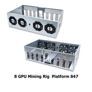 GPU MINER ETHEREUM MINING FRAME RIG 8 GPU 847