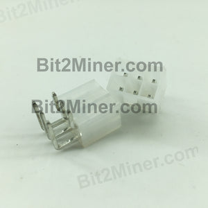 BITMAIN ANTMINER POWER SOCKET 2*3 PINS IN DUAL 4CM PITCH RIGHT ANGLE (10PCS)